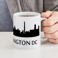 Cafepress - Washington DC Cityscape Skyline krigle - OZ Keramička krigla - Novelty Caffea Cup čaja