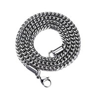 Titanium čelični ogrlica Bling Arc Hip-Hop Chains Regeces Ogrlice za muškarce Žene