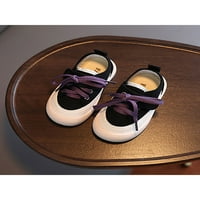 Daeful Kids tenisice čipke platnene cipele Udobne cipele School Lightweight Neklizajući hodanje Ležerne
