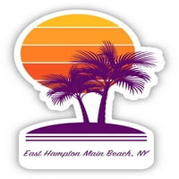 Glavna plaža East Hampton New York Suvenir Vinil naljepnica naljepnica za palmi