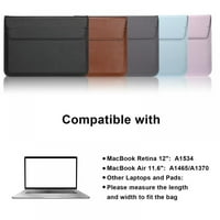 Tanka zaštitna laptop rukava PU kožna futrola Notebook Travel Noseća torba Vodootporna obuhvata kofer