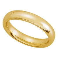 Vjenčani opseg dometne udobnosti u 14K žutom zlatu, veličine 9.5