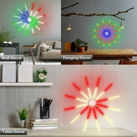 Rosnek Dreamcolor LED RGB Firework Svjetlo, modovi zidnih visećih žica, Xmas Fairy Starburst svjetlo,
