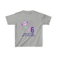 Axolotl Space 6th rođendan Kids Majica