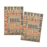 Boston, Massachusetts, rustikalna tipografija