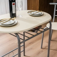 Set blagovaonice, kuhinjski stol sa stolom za 2, male moderne setove blagovaonice sa MDF i metalnim