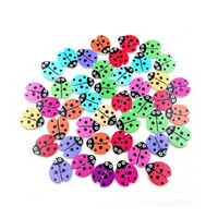 Rosarivae Drveni gumb mješoviti crtani ladybug obliku rupe za šivanje šipčanih gumba zanata zanata