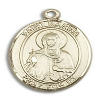 Extel srednje oval 14kt zlato napunjena sav. Marina medalja, napravljena u SAD-u