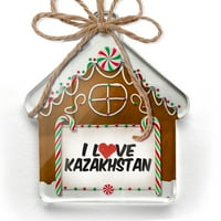 Ornament ispisano jedno oboreno volim kazahstan božićno neonblond