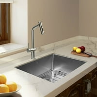 Kepooman 23 19 10 sudoper od nehrđajućeg čelika, kućni ručni sudoper za kuhinju, jednu posudu