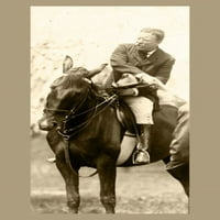 Ispis: Predsjednik Theodore Roosevelt na konju tresenim rukama