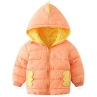 Kali_store Boys jackeboys jakne sa kapuljačom dječja lagana kaputa odjeća za zimsku odjeću narančasto,