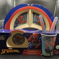 Marvel Spiderman Bamboo za večeru set posuda za posudu za posudu