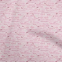 Onuone pamučna kambrična lagana ružičasta tkanina Tekst Tkanina za šivanje tiskane plafne tkanine pored