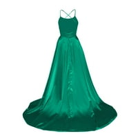 Bazyrey haljine sa džepom vjenčane večernje zabave bez rukava A-line haljine zelene 3xl