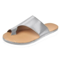 OAVQHLG3B Ženske komore Comfy platforme casual cipele za cipele sa sandale Ljeto plaža Putni paperi