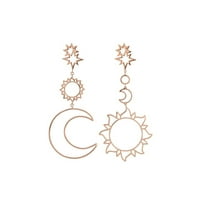 Opolski ženski modni boho asimetrični šuplji zvijezda sunčevog mjeseca kap nakit nakita