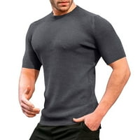 Muška majica na otvorenom Vintage Solid Color prsluk dugih rukava Ležerna majica za muškarce