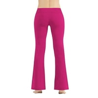 Hanas modne čarape modne ženske joge hlače srednje struku vježbanje pantalone ružičaste xl