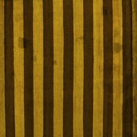 Ahgly Company Zatvoreni kvadratni orijentalni žuti modernih prostirki, 8 'kvadrat