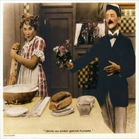 Povratak u kuhinju s lijeve strane: Louise Fazenda Phil Dunham na predvorju 1919. Movie Poster Masterprint