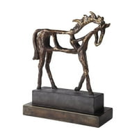 Bowery Hill savremena skulptura konja u antički bronza