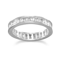 Sterling Silver Baguette CZ Vječni ženski prsten