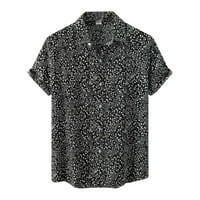 Ljetni trendi čišćenje Muška košulja Muški ljetni casual odmor TOP TOP LEAL Cvjetna majica s kratkim