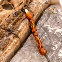 Amberalia Baltic Amber 2 produžetak za ogrlicu ili narukvicu - za ogrlice za uvijanje samo -polish konjaka