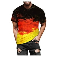HHEI_K Muškarci Žene Proljeće Ljeto Ležerne prilike Slim 3D tiskani majica s kratkim rukavima TOP bluze