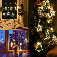 Fule Božićne LED svjetla visi pobednika sa usisnim čašicom za dekoraciju Xmas stabla