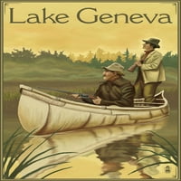 Jezero Ženeva, Wisconsin, lovci u kanuu