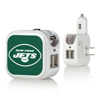 New York Jets Solid Design USB punjač