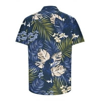 CLlios Havajske košulje muškarci čišćenje ljeto kratkih rukava casual gumb dolje majica Confy cvjetna