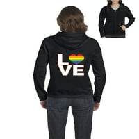 Arti - Ženska dukserica pulover sa punim zimom, do žena Veličina 3xl - Love Rainbow