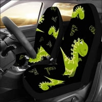 Set auto-sedišta Dinosaurus Universal Auto Front Seats Zaštitni za auto, suv limuzina, kamion