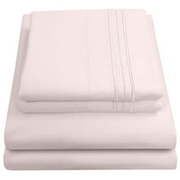 Sweet Home Collettion serija duboki džep Twin XL, blijedo ružičasta