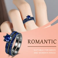 Jiyugala prstenovi za žene Ženski prstenovi prste poklon legura prsten vjenčani zirkon veličine šareni