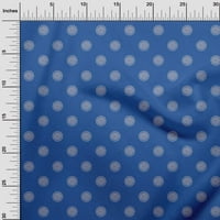 Onuone pamučne fleke srednje plave tkanine azijski krug blok tkanina za šivanje tiskane plovidbene tkanine