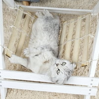 Mačka kućna ljubimca mačka štenad mekani viseći jastuk za ljuljanje hlađenja bambus prozračno gnijezdo