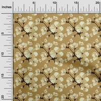 Onuone svilena tabby svijetlo smeđa tkanina Azijski kineski cvjetni prekrivajući zalihe Ispiši šivanje