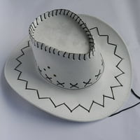 Wofedyo Sun Hat Žene Muškarci Ljetni zapadni kaubojski kaubojski kaubojski šešir sa širokim rukom za