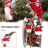 Vrpca i žica božićna vrpca ožičena za kućni ukras Božićna stabla ukras zanat DIY RIBBON - Stil 2