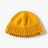 Unise zimska Slouchy Beanie šešir dugi baggy hip-hop kabelski kaput toplo runo obložene lubanje od vunene