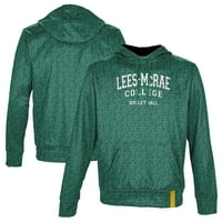 Muški izgled Green Lees-Mcrae Bobcats Odbojka Naziv Drop pulover Hoodie