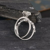 Ženska kap za vodu Zircon Ring nakit modni nakit zaručni prsten pogodan za ženske djevojke srebrne 7
