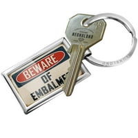 Privjesak za ključeve čuvajte se embalmatskog vintage smiješnog znaka