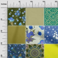 Onuone Rayon Lime zelene tkanine azijski mi cvjetni opseg za quilling ispisuju šivanje tkanine sa dvorištem
