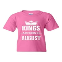 Majice za velike djevojke i vrhovi rezervoara - rođendanski poklon kraljevi rođeni su u kolovozu