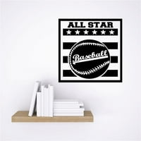 Zidni dizajn Baseball All Star Sports Design Boys Kids Home 12x12
